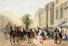 Boulevard des Italiens, from 'Physionomies de Paris', 1856 (colour litho)