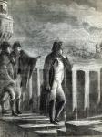 Napoleon watching the Fire of Moscow in 1812 (engraving)