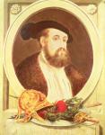 Portrait of Hernan Cortes (1485-1547) (oil on panel)