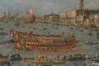 The Bucintoro Festival of Venice. The Bacino di S. Marco with the "Bucintoro", the Doge's State Barge, on Ascension Day (detail), 1780-93 (oil on canvas)