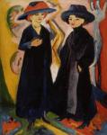 Two Women, c.1910s (oil on canvas)