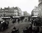 View down Oxford Street, London, c.1890 (b/w photo)