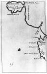 Map of Brobdingnag, illustration from the first edition of 'Gulliver's Travels' by Jonathan Swift, 1726 (print)