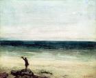 The Artist on the Seashore at Palavas (oil on canvas)