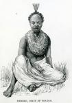 Merere, chief of the Usango from 'Travels in Africa', 1879 (engraving)