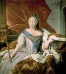 Portrait of Elizabeth Petrovna (1709-62) Empress of Russia, c.1750 (oil on canvas)