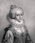 Elizabeth, Queen of Bohemia, engraved by Bocquet, from 'A Catalogue of the Royal and Noble Authors', published 1806 (litho)