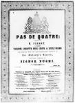Cover of the sheet music for 'Pas de Quatre' by Jules Perrot, c.1845 (printed paper)
