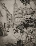 View of Seville Cathedral (litho)