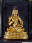 Adibuddha Vajrasattva seated in meditation, 15th-16th century (gilded bronze)