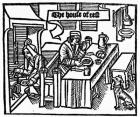 House of Rest (woodcut) (b/w photo)