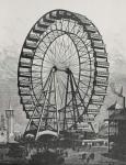 The Great Ferris Wheel in The World Columbian Exposition, 1st July 1893 (engraving) (b/w photo)