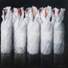 White Wrapped Wine, 2012 (acrylic on canvas)