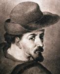 Miguel de Cervantes Saavedra (1547-1616) (engraving)