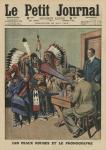 The Redskins and the phonograph, front cover illustration from 'Le Petit Journal', supplement illustre, 25th May 1913 (colour litho)