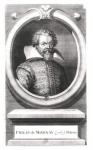 Philip de Mornay, Count of Plessis (1549-1623) (engraving) (b/w photo)