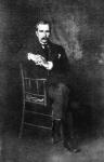 John Davison Rockefeller (1839-1937) (oil on canvas) (b/w photo)