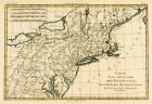 North-East Coast of America, from 'Atlas de Toutes les Parties Connues du Globe Terrestre' by Guillaume Raynal (1713-96), published J L Pellet, Geneva, 1780 (coloured engraving)