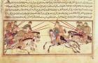 Battle between Mongol tribes, 13th century (manuscript)