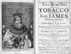 Frontispiece to 'Two Broadsides Against Tobacco', pub. 6th June 1672 (engraving) (b/w photo)