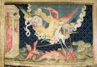 St. Michael and his angels fighting the dragon, no.36 from 'The Apocalypse of Angers', 1373-87 (tapestry)