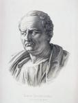 Portrait of Marcus Tullius Cicero (106-43 BC) engraved by B.Bartoccini, 1849 (engraving)