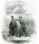 Arrest of Mr. Smith O'Brien, from 'The Illustrated London News,' 1848 (engraving) (b/w photo)