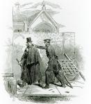 Arrest of Mr. Smith O'Brien, from 'The Illustrated London News,' 1848 (engraving) (b/w photo)