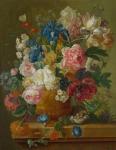 Flowers in a Vase, 1789 (oil on canvas)