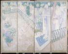 Screen with doves, c.1896 (oil on canvas)