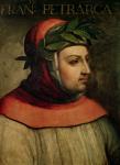 Portrait of Petrarch (Francesco Petrarca) (1304-74) (oil on panel)