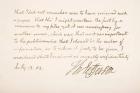 Handwriting and signature of Thomas Jefferson, 1803 (pen & ink on paper)