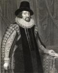 Portrait of Francis Bacon (1561-1626) Viscount St Albans, from 'Lodge's British Portraits', 1823 (litho)