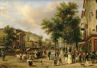 View of Boulevard Montmartre, Paris, 1830 (oil on canvas)