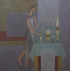 Green Table, 2012, (oil on canvas)