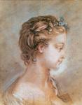 Portrait of a Young Girl (chalk and sanguine on paper)