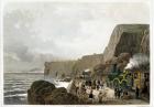 South Devon Railway: Landslip near the Parson and Clerk Rock, Dec. 29th 1852 (colour litho)