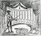 Handbill advertising a performance of the 'Suprizing Learned PIG' at Astley's Amphitheatre, 1787 (woodcut)