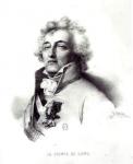 Portrait of Marshal Charles-Joseph (1735-1814) Prince de Ligne (litho) (b/w photo)