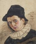 Self Portrait, 1591 (w/c on paper)