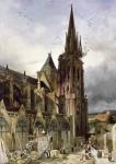 Restoring the Abbey Church of St. Denis in 1833 (oil on canvas)