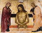 Christ Crucified with Mary and Joseph (tempera on panel)