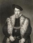 Portrait of Henry Fitzalan, 12th Earl of Arundel (c.1512-1580), from 'Lodge's British Portraits', 1823 (litho)
