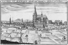 Town and memorable abbey of Saint-Denis (engraving)