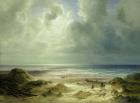 Dune by Hegoland, Tranquil Sea (oil on canvas)