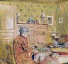 The Artist's Mother Taking Breakfast, 1899-1904 (oil on card)