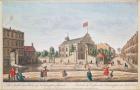 Kensington Church, London, S.E. View (coloured engraving)
