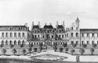 View of the Soissons Hotel in Paris (aquatint) (b/w photo)