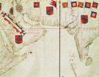 Fol.16 Map of Persia, Arabia and India, from an atlas, 1571 (vellum)