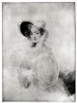 Charlotte Louise Eleonore Adelaide d'Osmond, Countess de Boigne (1781-1866) early 19th century (pastel on canvas) (b/w photo)